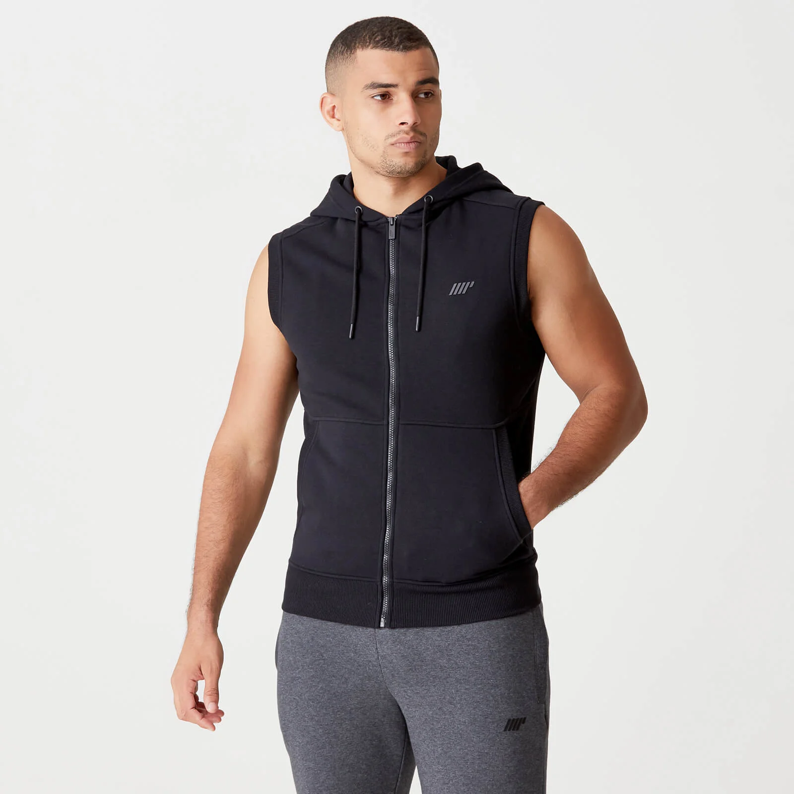 MP Men's Tru-Fit Sleeveless Hoodie 2.0 - Black - XS Imagem 1