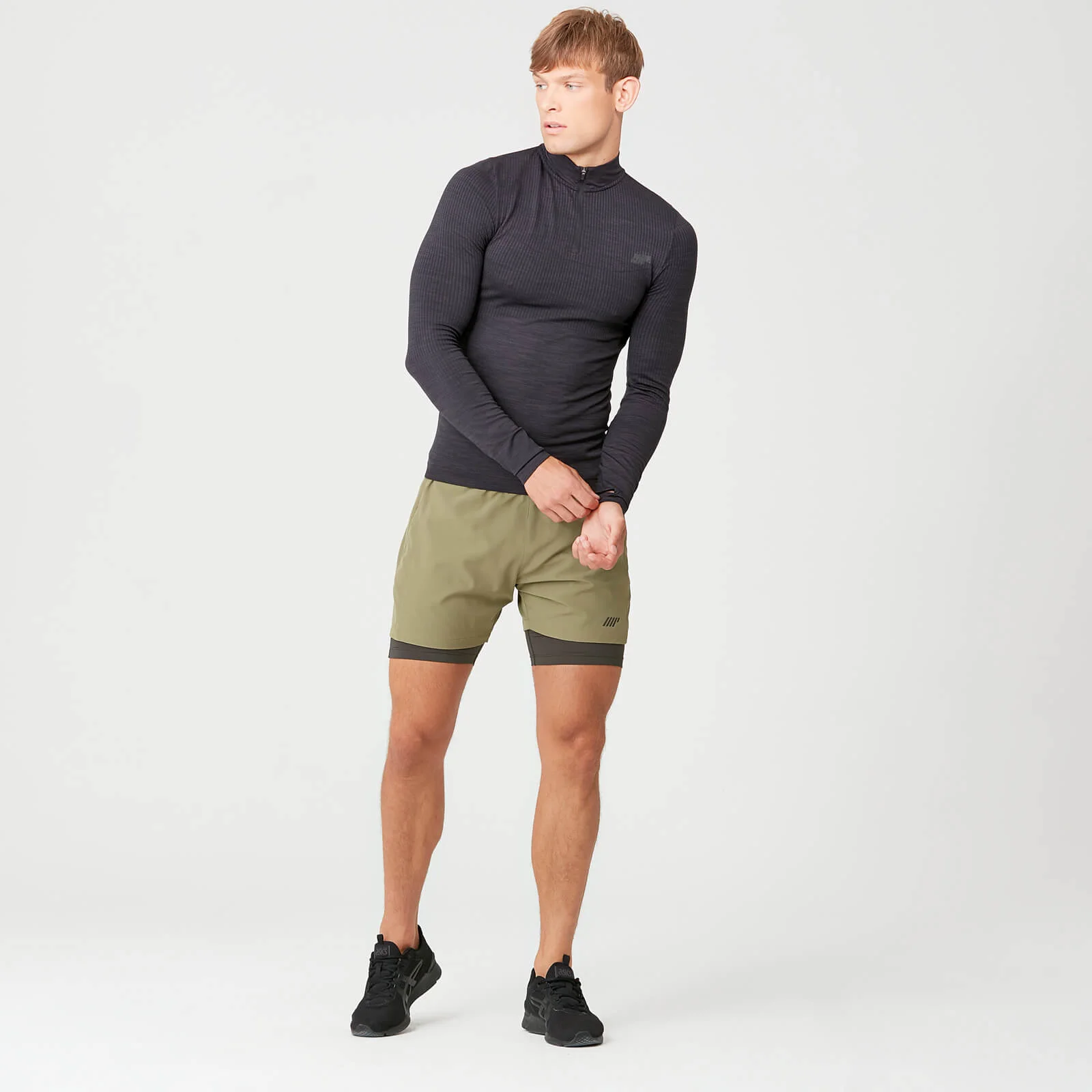 MP Men's Seamless 1/4 Zip Top - Slate - XS Imagem 1