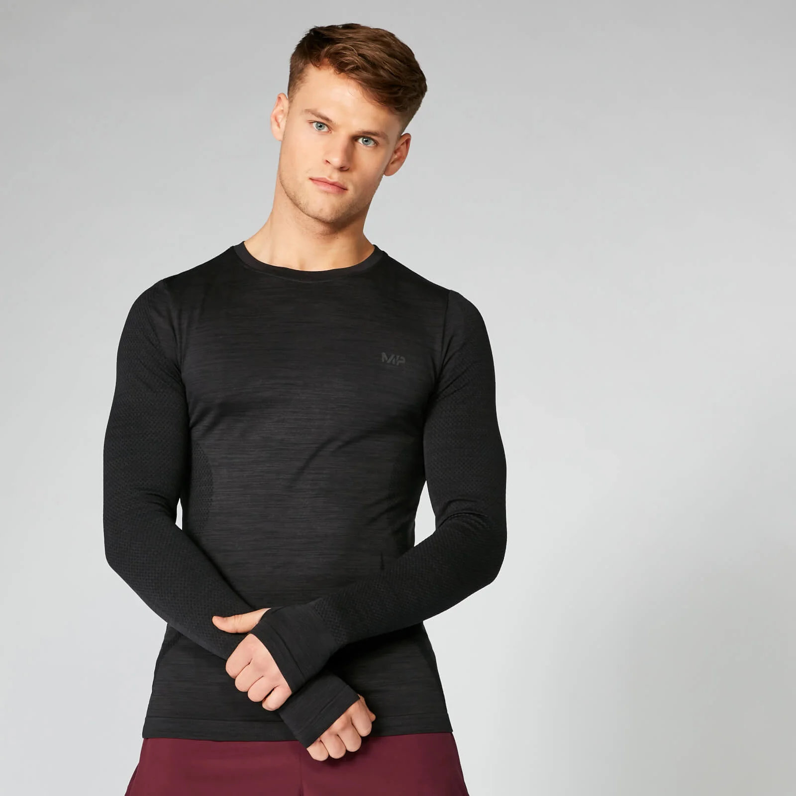 MP Sculpt Seamless Long Sleeve T-Shirt - Slate - XS Imagem 1