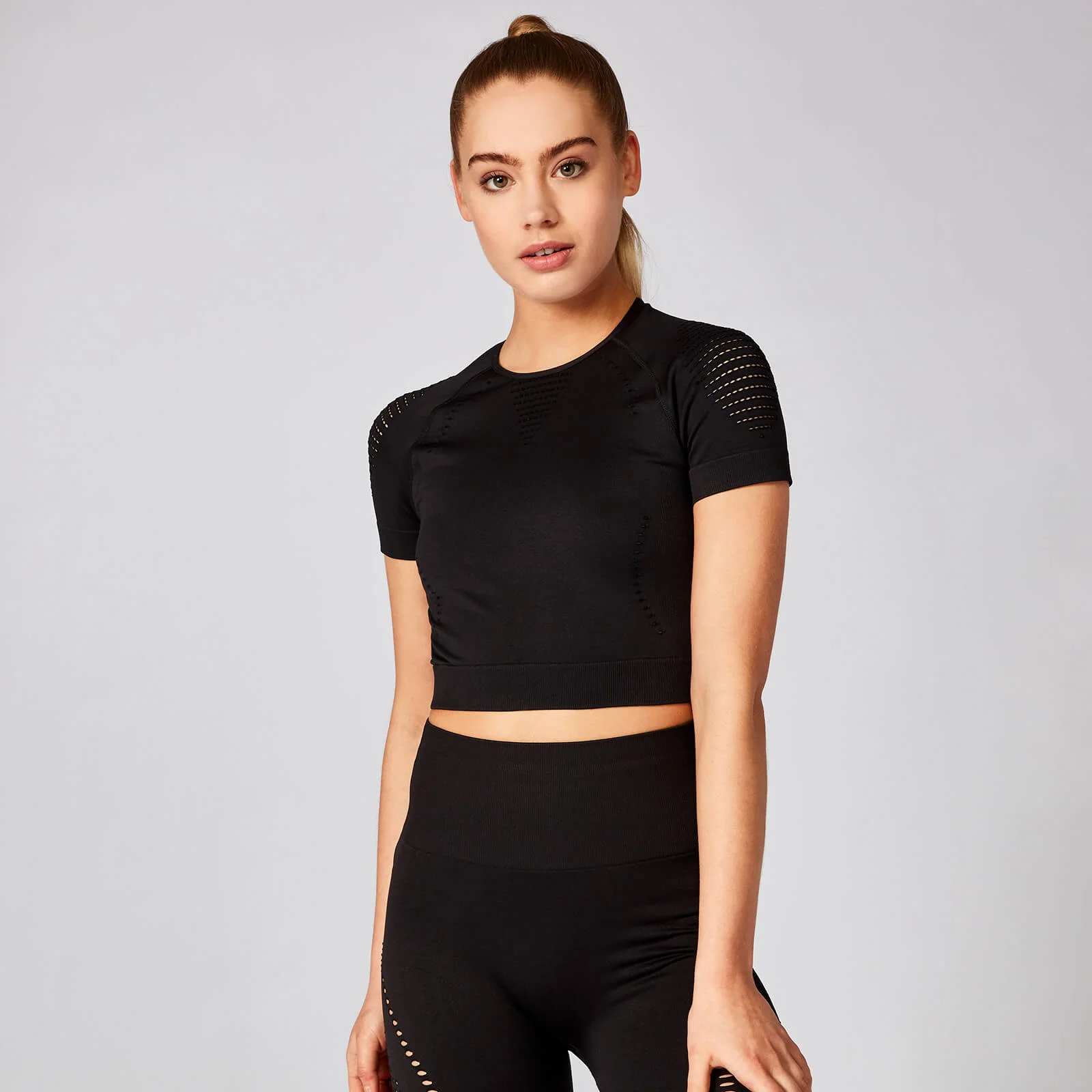 MP Women's Shape Seamless Top - Black - XS Imagem 1