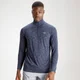 Camisola com Fecho 1/4 Performance para Homem da MP - Azul-Marinho Marl