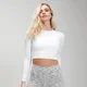 Camisola Curta de Manga Comprida Shape Seamless Ultra para Senhora da MP - Branco