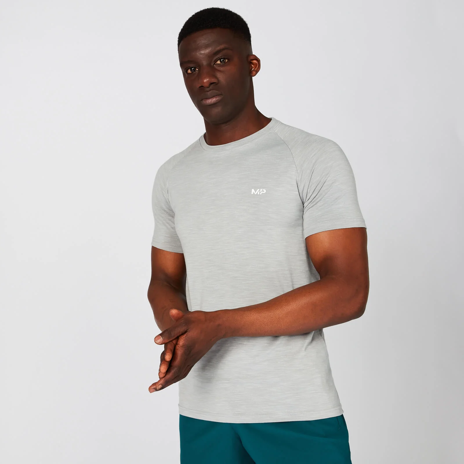 T-shirt Performance para Homem da MP - Cromado Marl - XS Imagem 1