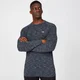 Camisola de Manga Comprida Performance para Homem - Azul-Marinho Marl