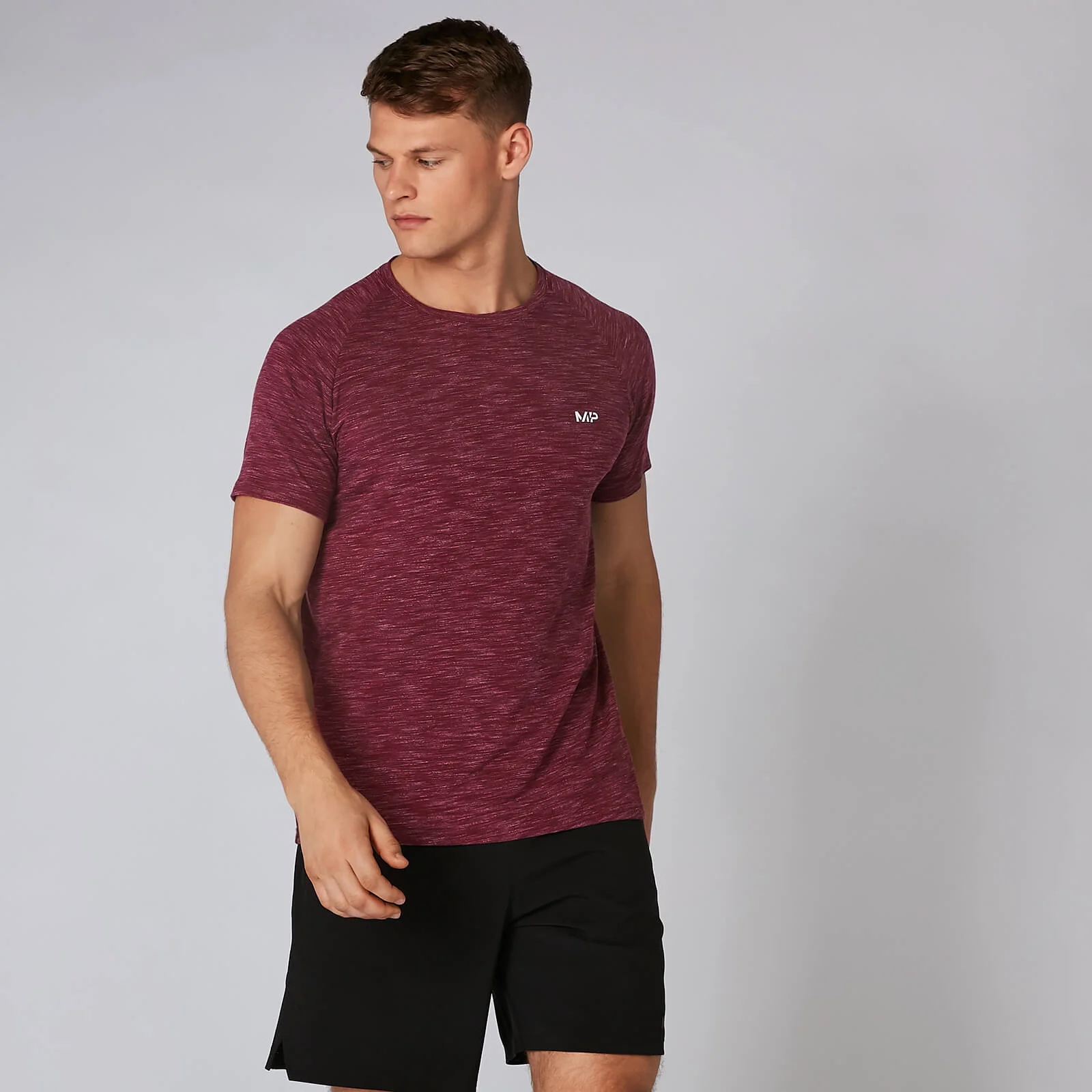 MP Men's Performance T-Shirt - Burgundy Marl - XS Imagem 1