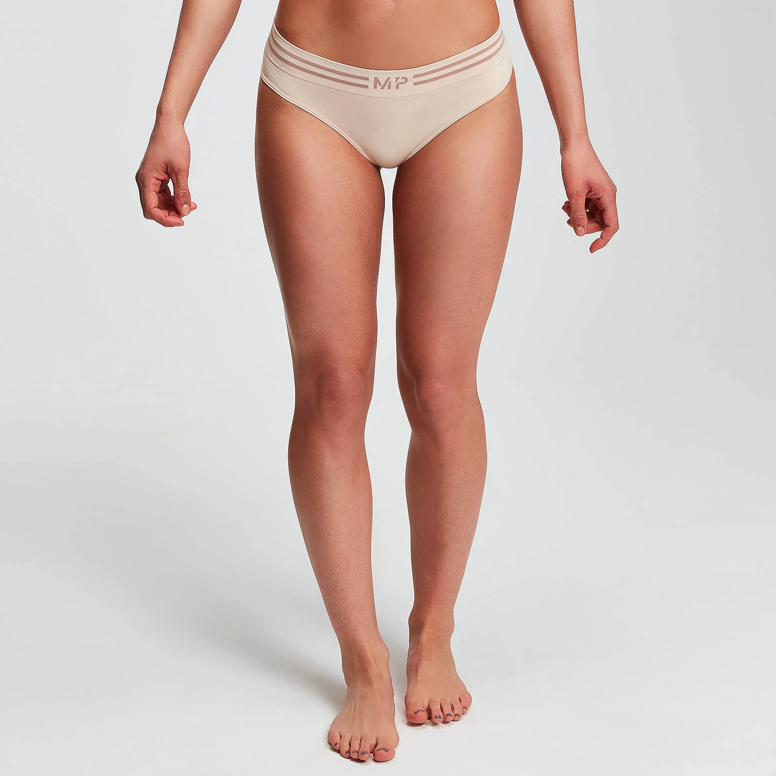 Tanga sem Costura da MP para Senhora - Bege - XS Imagem 1