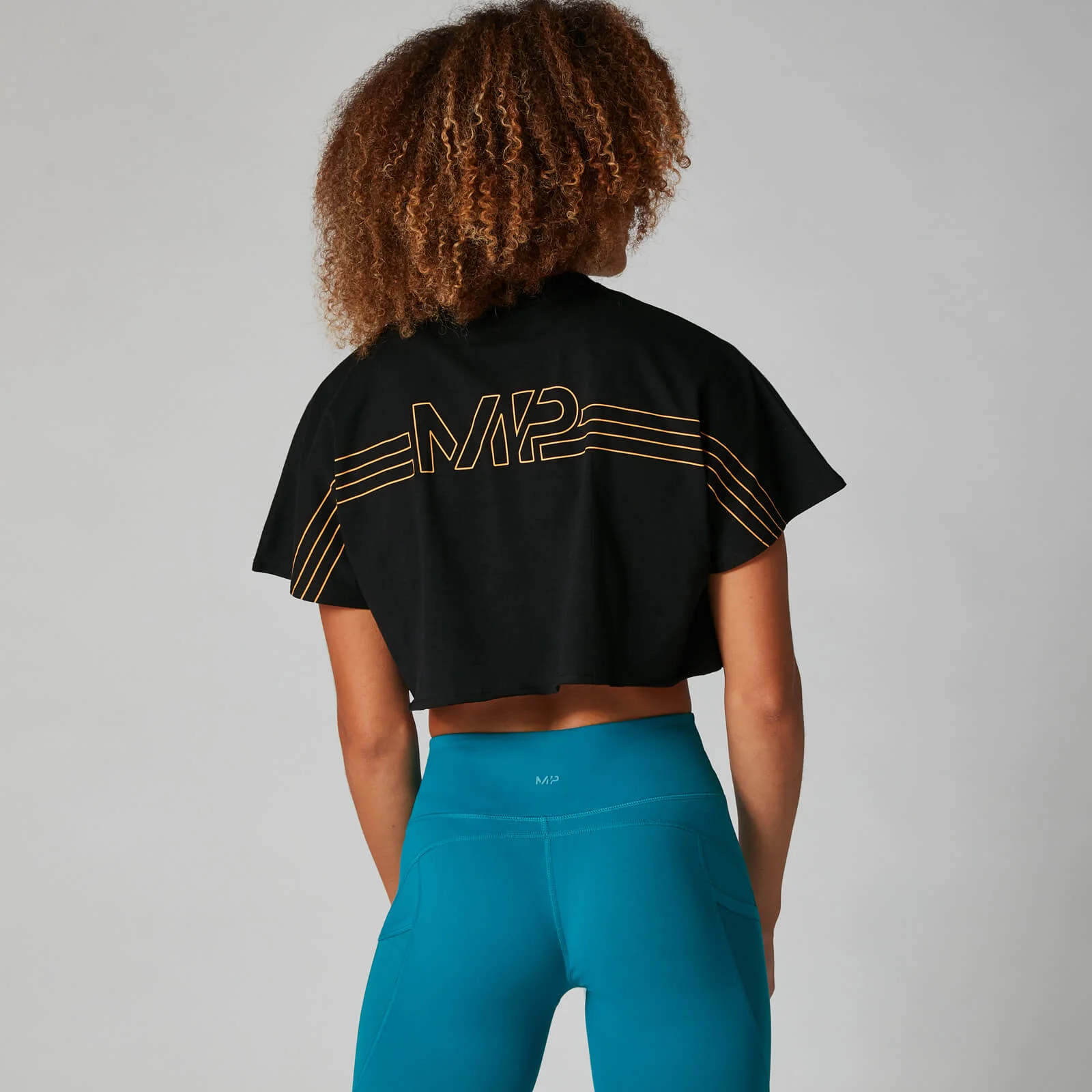MP Women's Branded Crop Top - Black - XS Imagem 1