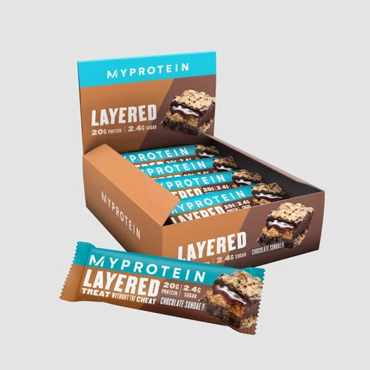 Barra 6 Layer Myprotein - 12 x 60g - Chocolate Sundae