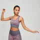 Soutien Desportivo MP Zebra Seamless Para Mulher - Slate/Candy