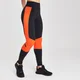 Leggings Desportivas em Bloco de Cor MP Branded Para Mulher - Preto