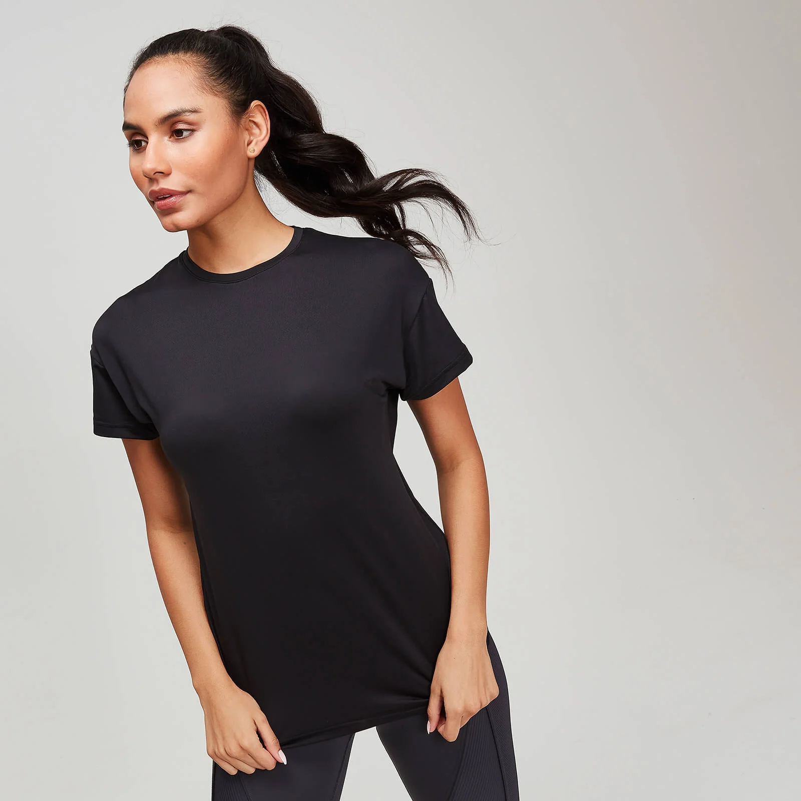 MP Women's Textured Training T-Shirt - Black - XS Imagem 1