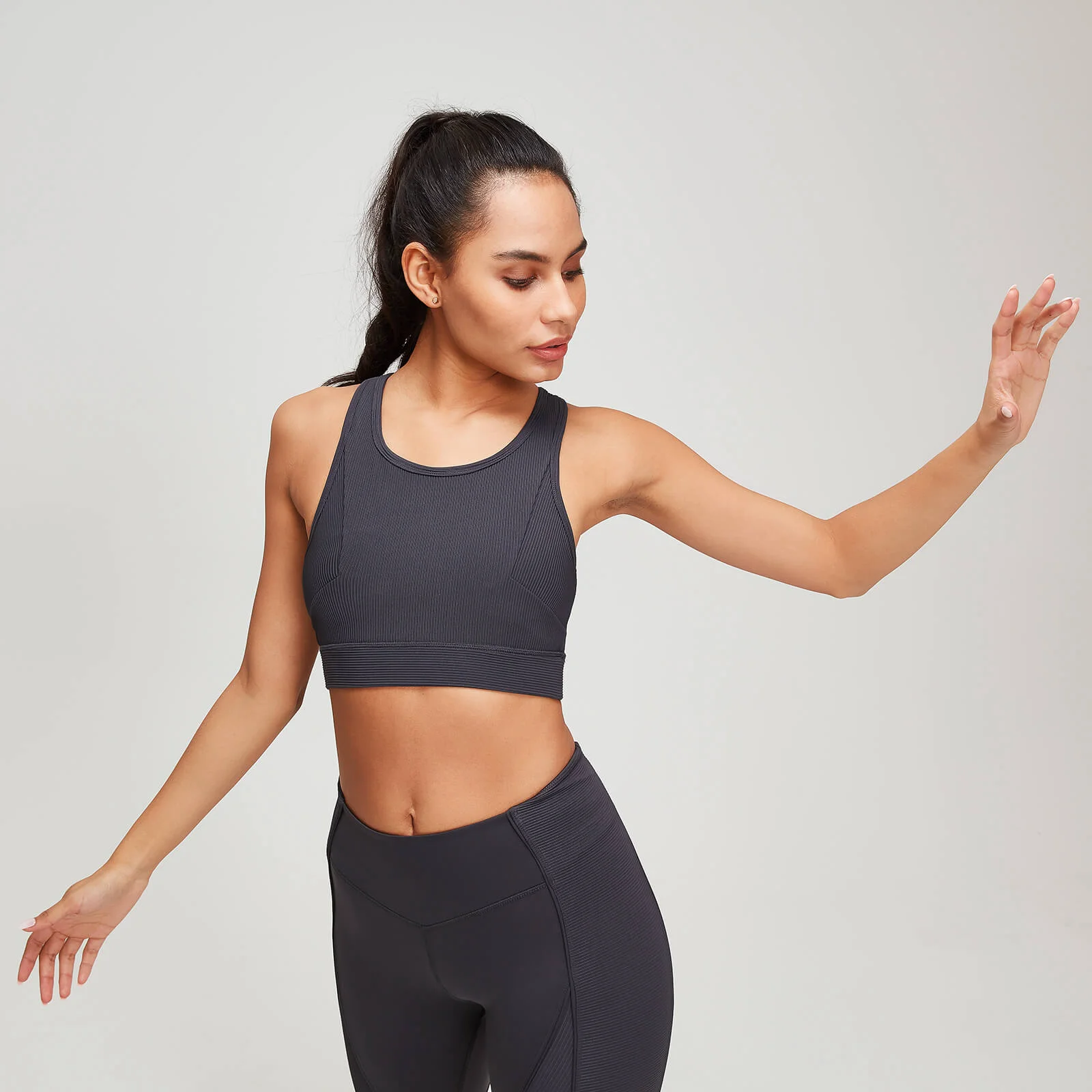 MP Women's Textured Training Sports Bra - Slate - XS Imagem 1