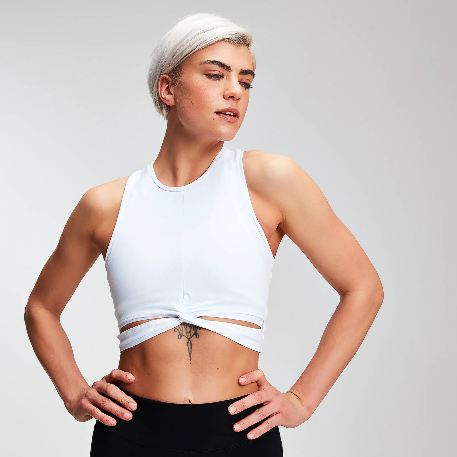 Top Curto MP Power Para Mulher - Branco - XS Imagem 1