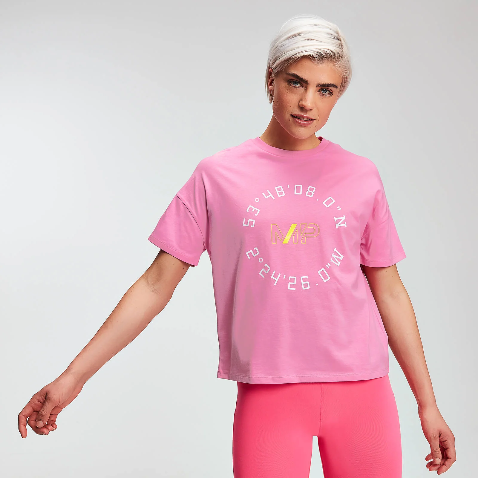 T-Shirt Myprotein Power Graphic Para Mulher - Candy - XS Imagem 1
