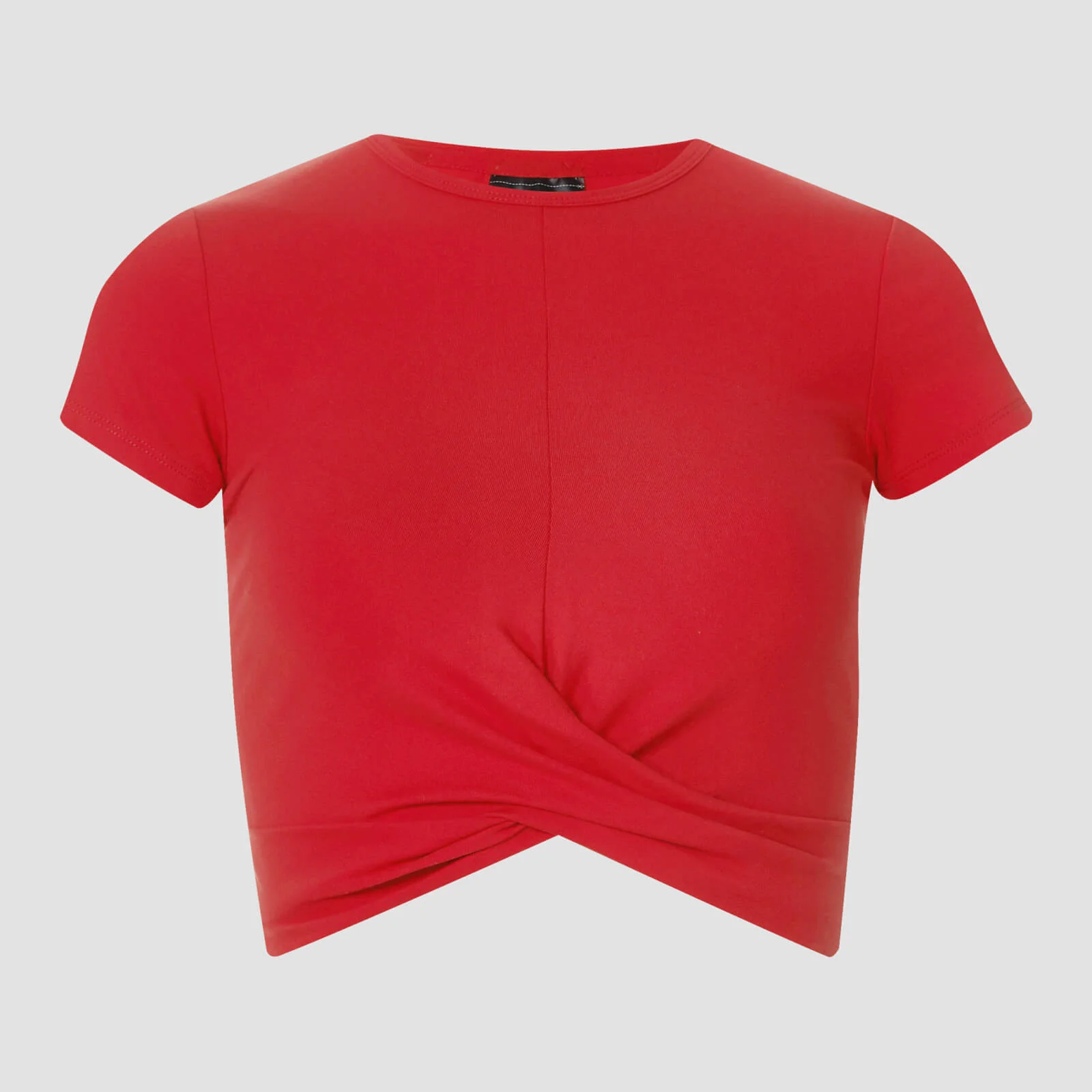 Crop Top de Manga Curta Power - Vermelho - XS Imagem 1