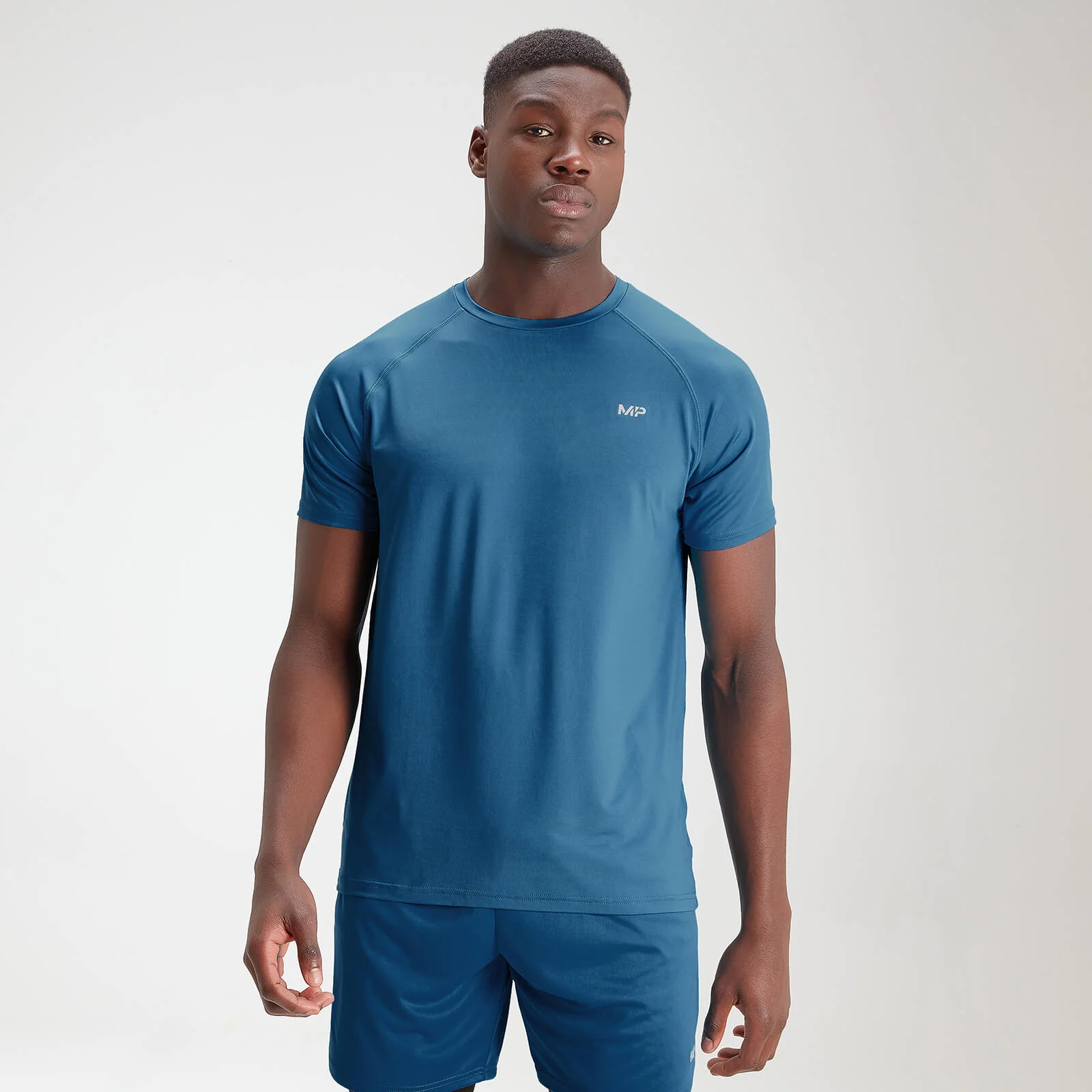 MP Men's Essentials Training Short Sleeve T-Shirt - Aqua - XXS Imagem 1