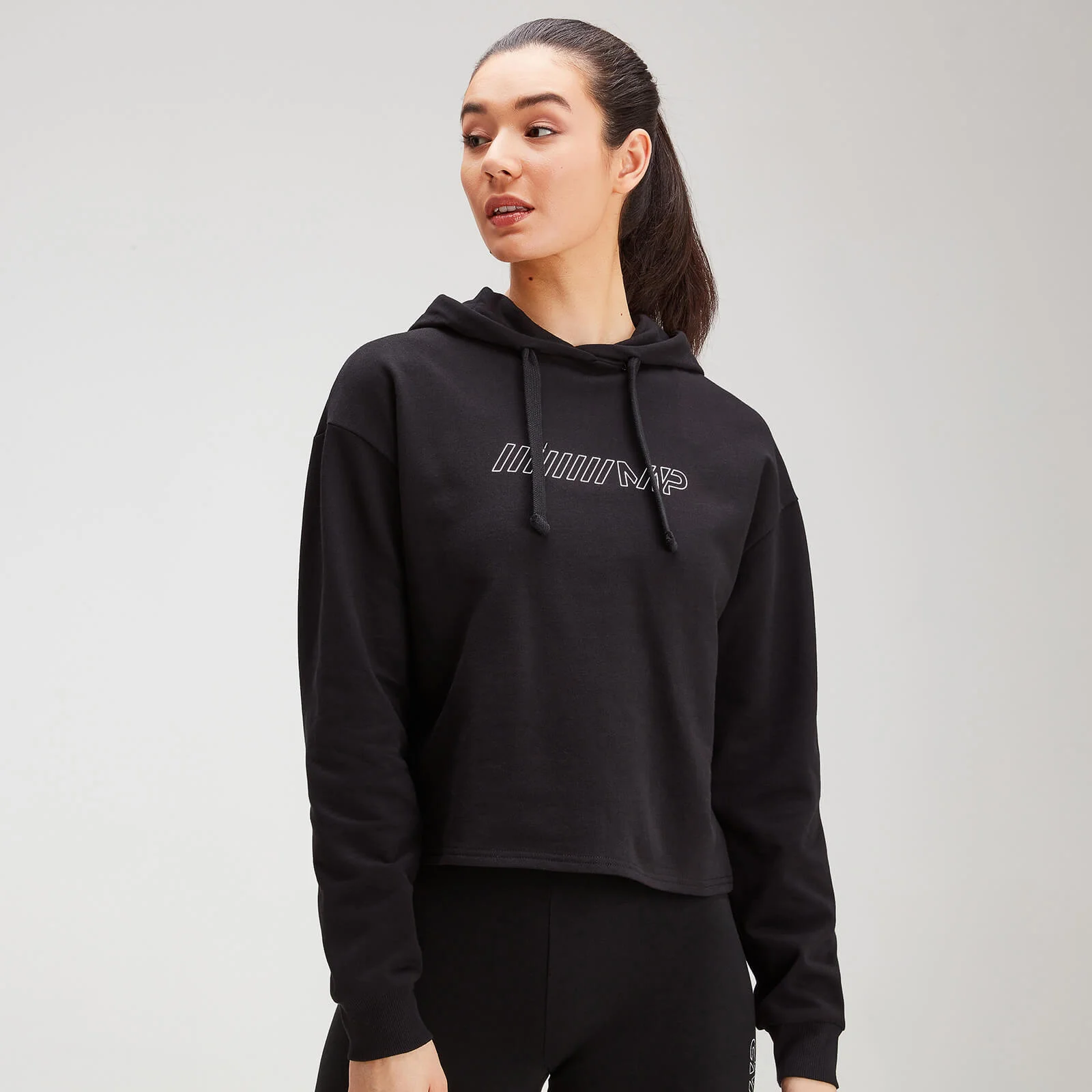 MP Women's Outline Graphic Hoodie - Black - XXS Imagem 1