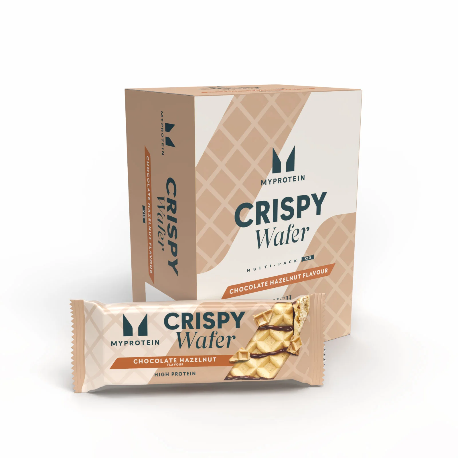 Wafer Proteico - 10Bars - Chocolate e avelã Imagem 1