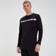 T-Shirt de Manga Comprida Original - Preto
