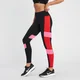 Leggings Power Colour Block de Mulher - Preto/Vermelho
