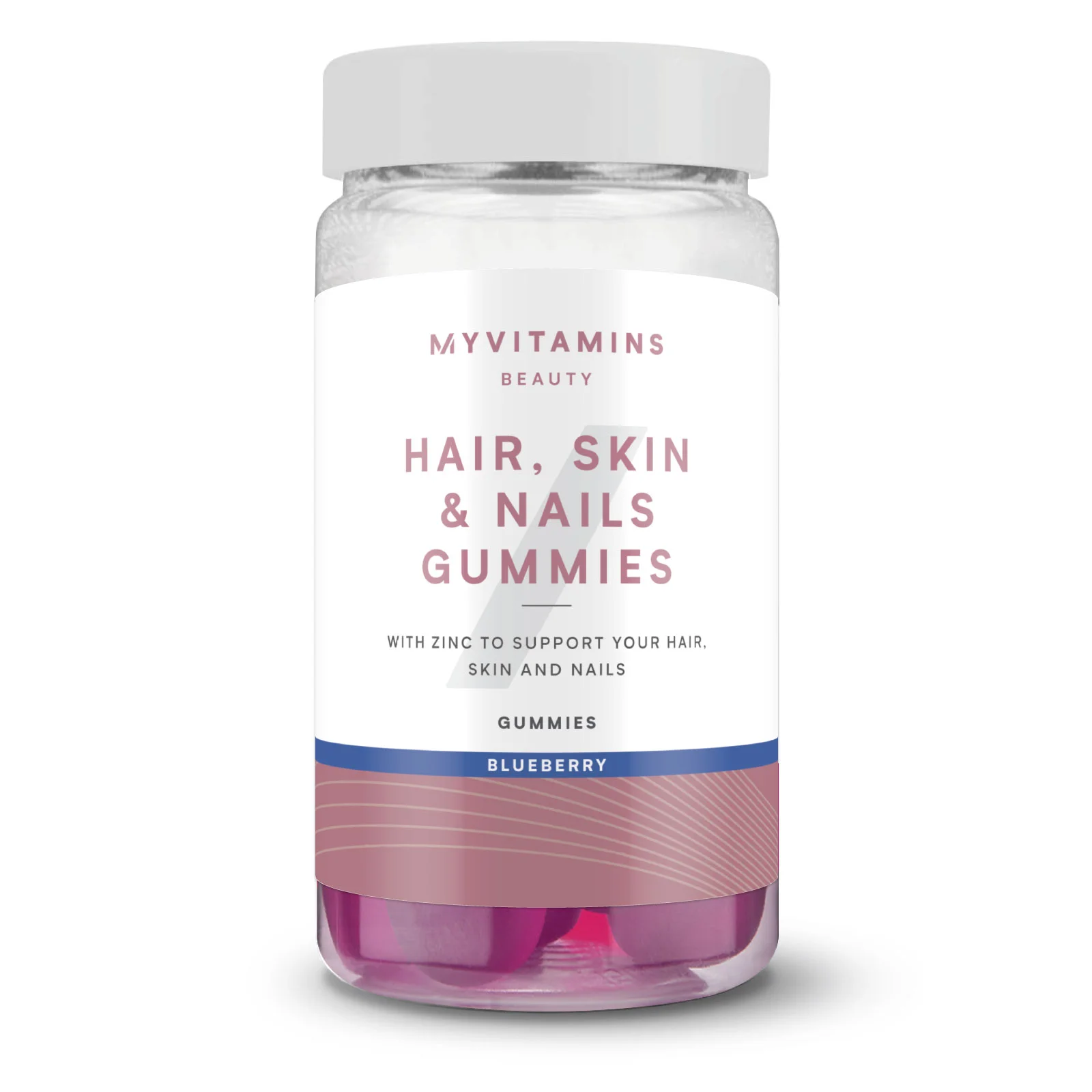 Gomas Para o Cabelo, Pele e Unhas - 60 Gummies - 30servings - Mirtilo Imagem 1