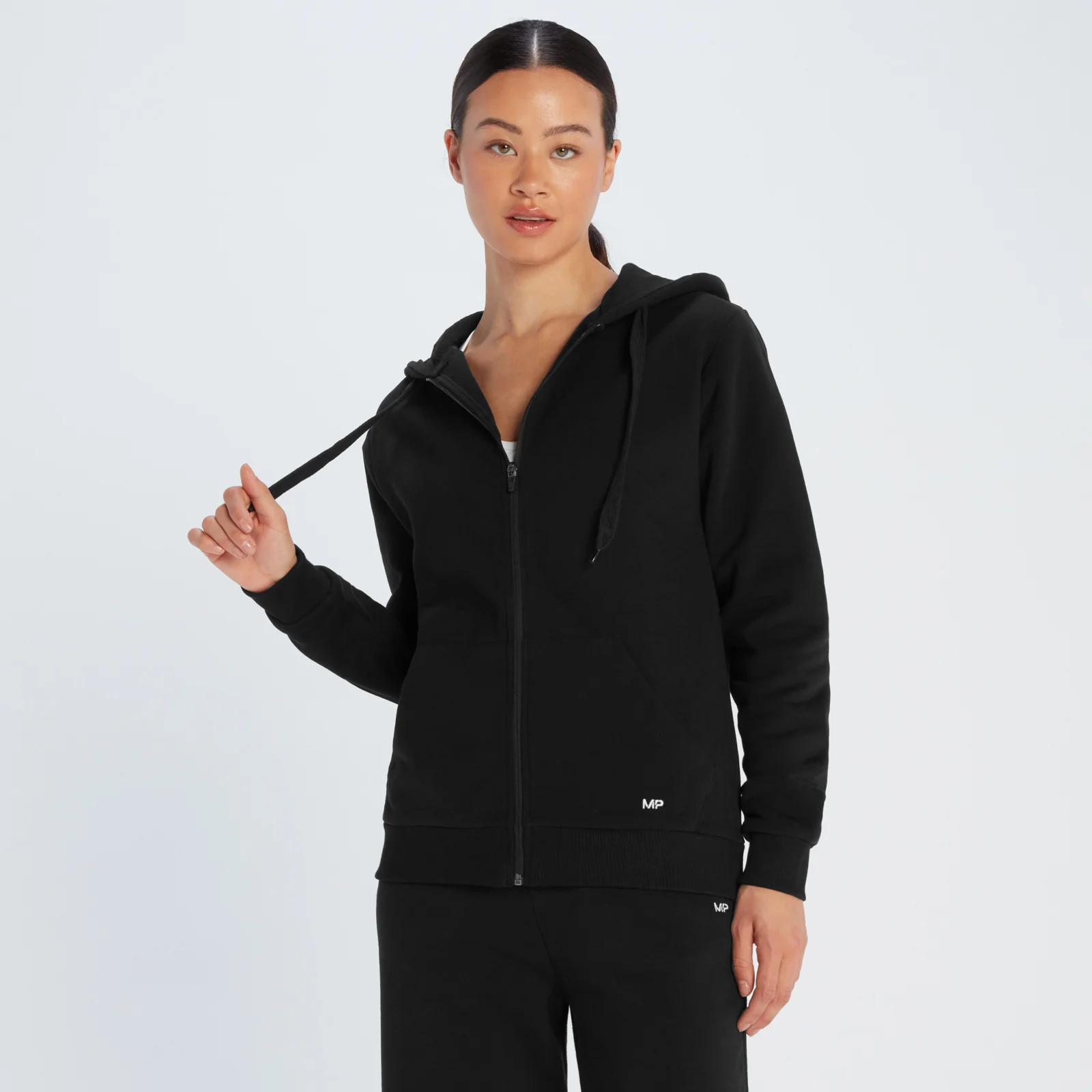 Casaco com Fecho e Capuz Essentials da MP para Senhora - Preto - XS Imagem 1