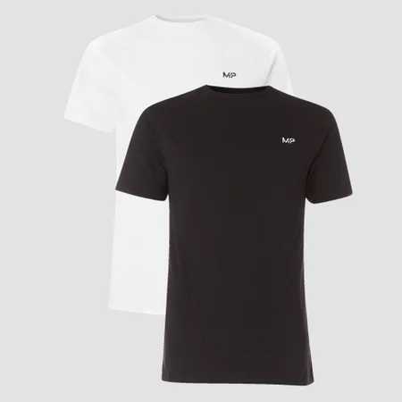 T-shirt de Treino Essencials MP de Homem Pack de 2 - Branco/Preto