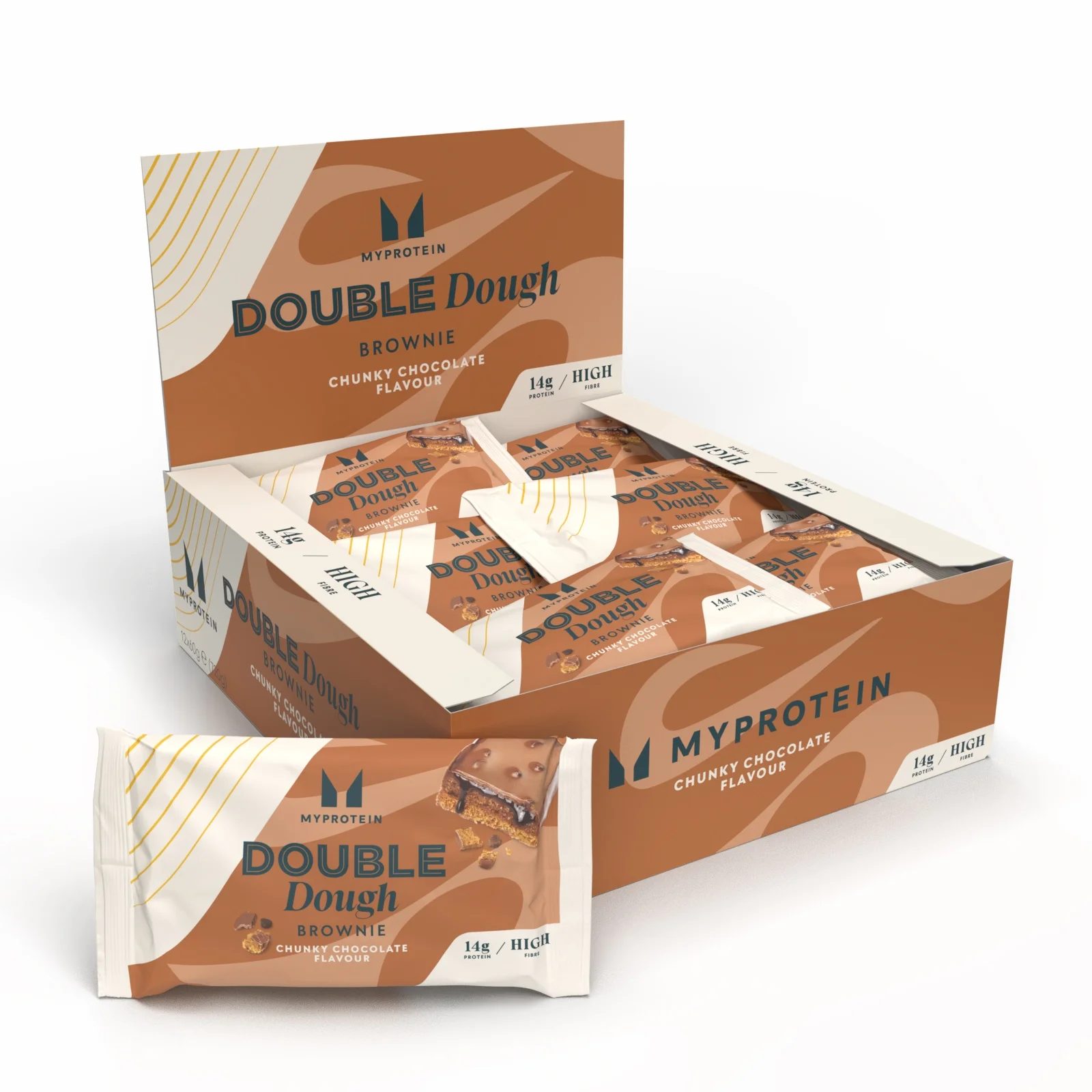 Brownie de Massa Dupla - 12 x 60g - Chunky Chocolate Imagem 1
