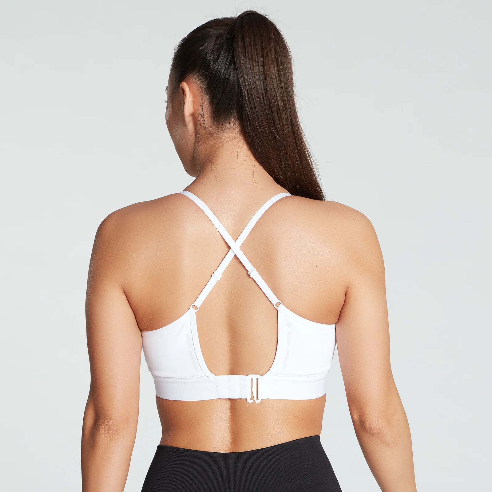 MP Women's Power Ultra Strappy Sports Bra- White - XXS Imagem 1