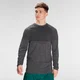 Camisola de Manga Comprida Sem Costuras Essentials Seamless para Homem da MP - Tempestade Cinza Marl
