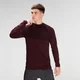 MP Men's Essential Seamless Long Sleeve Top- Washed Oxblood Marl