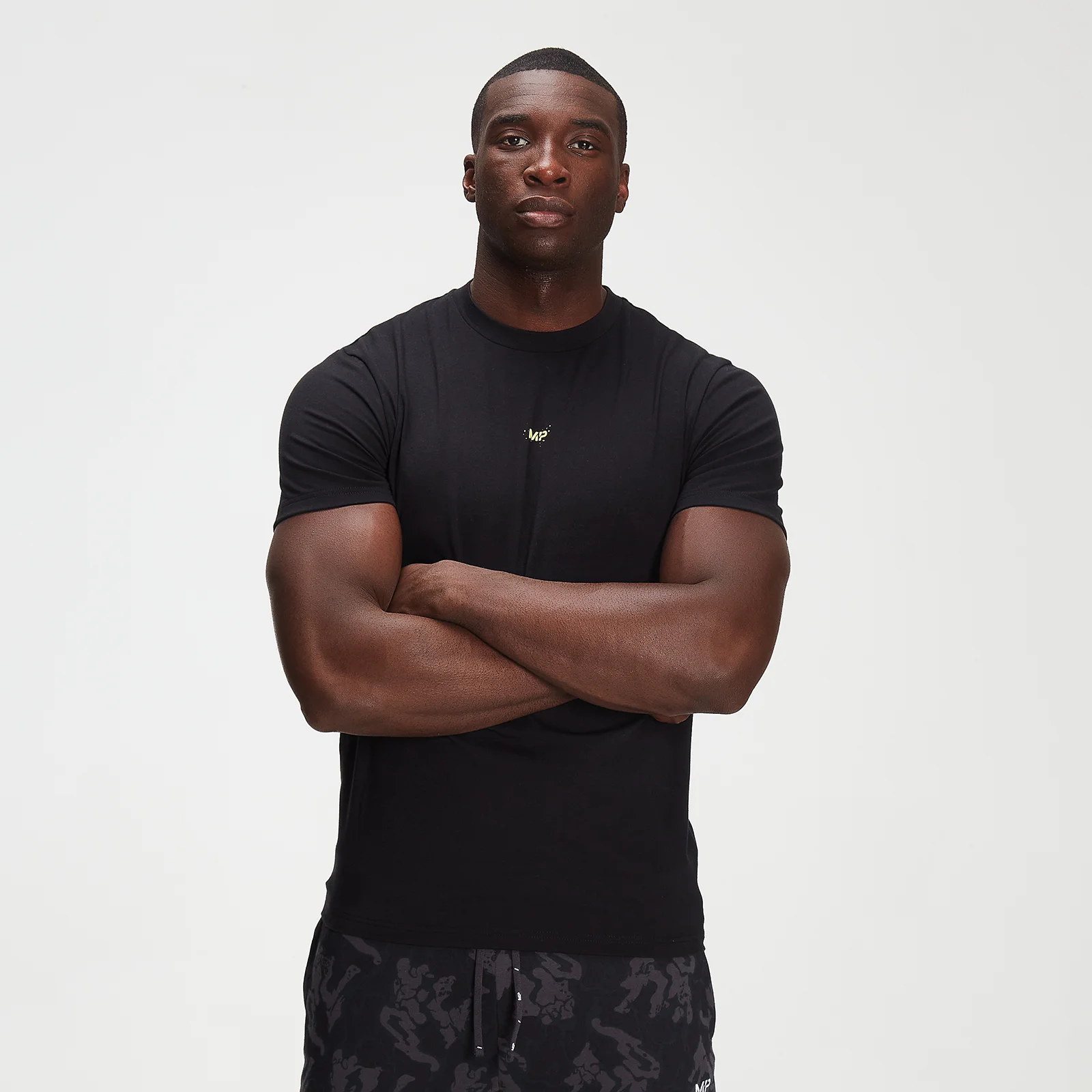 T-shirt Adapt drirelease® em Camuflado Néon da MP para Homem - Preto - XXS Imagem 1