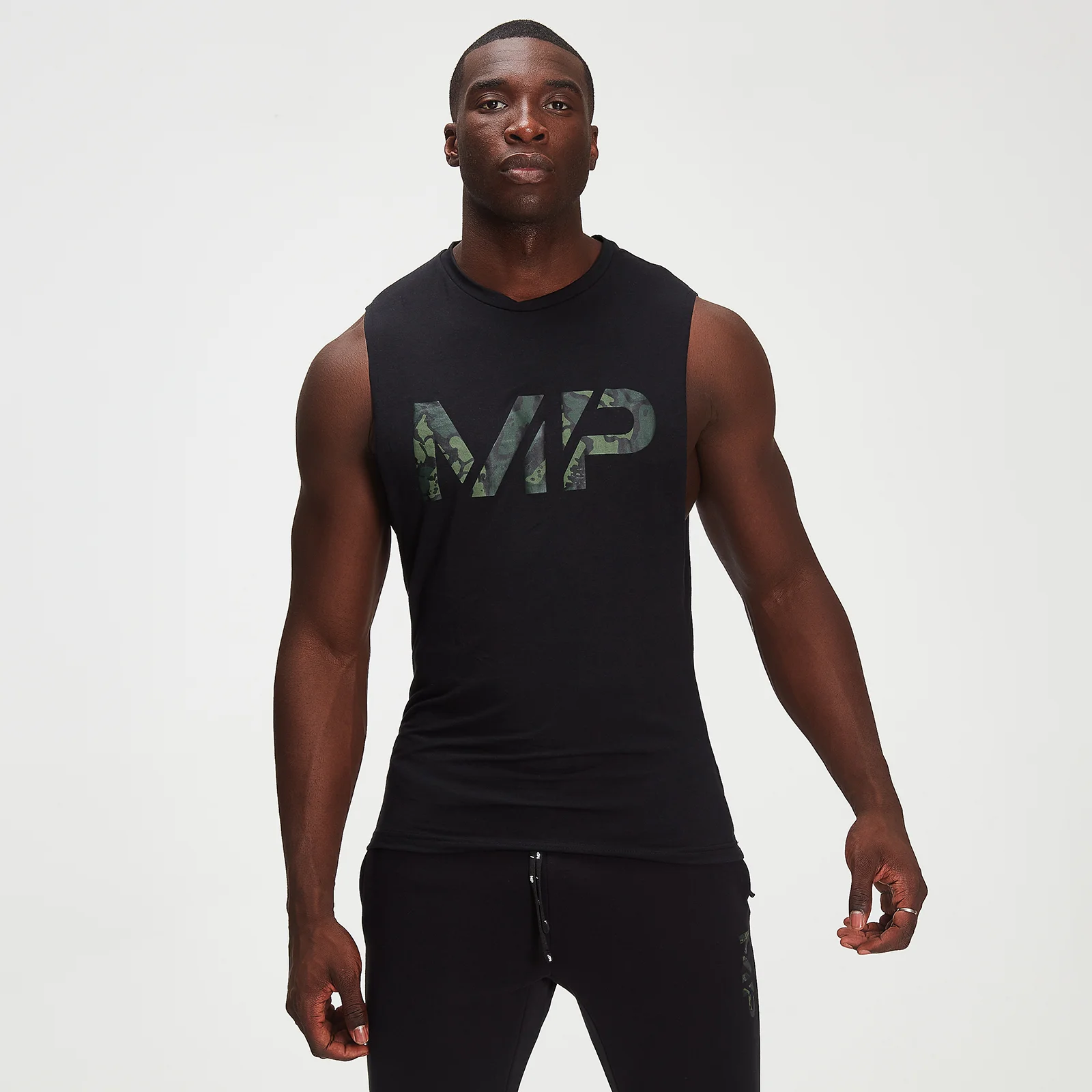 Camisola sem Mangas Adapt drirelease® com Estampado Camuflado da MP para Homem - Preto - XXS Imagem 1