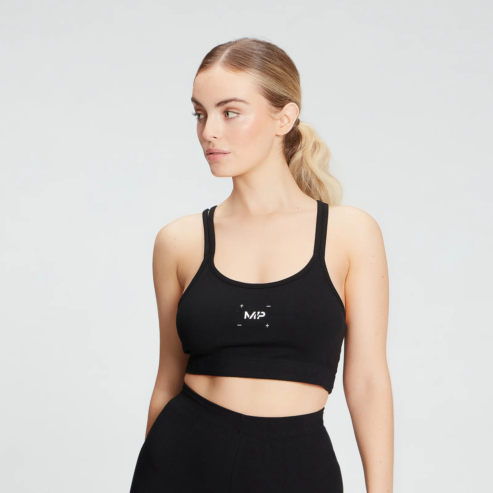 MP Women's Central Graphic Bra - Black - XXS Imagem 1