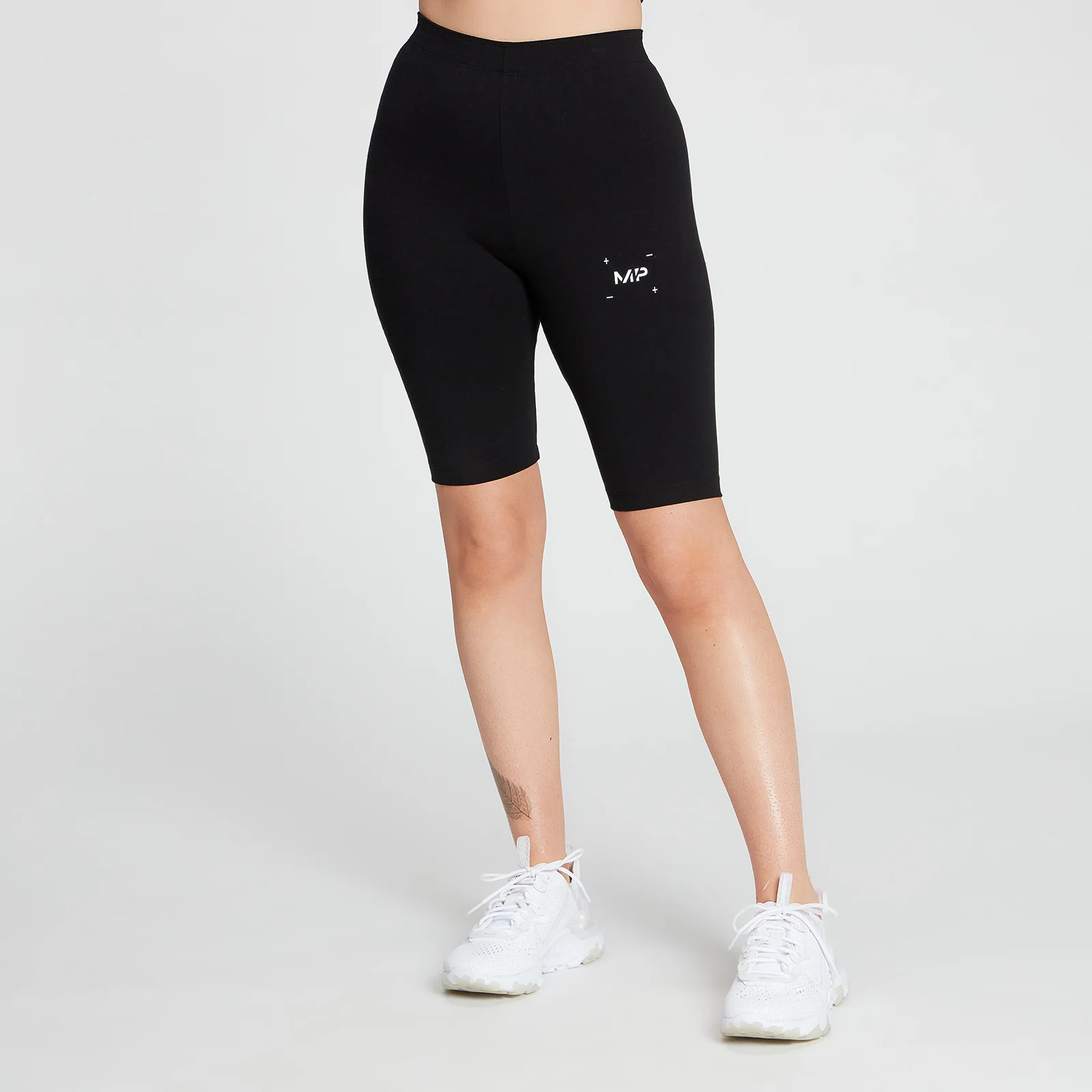 MP Women's Central Graphic Cycling Shorts - Black - XXS Imagem 1