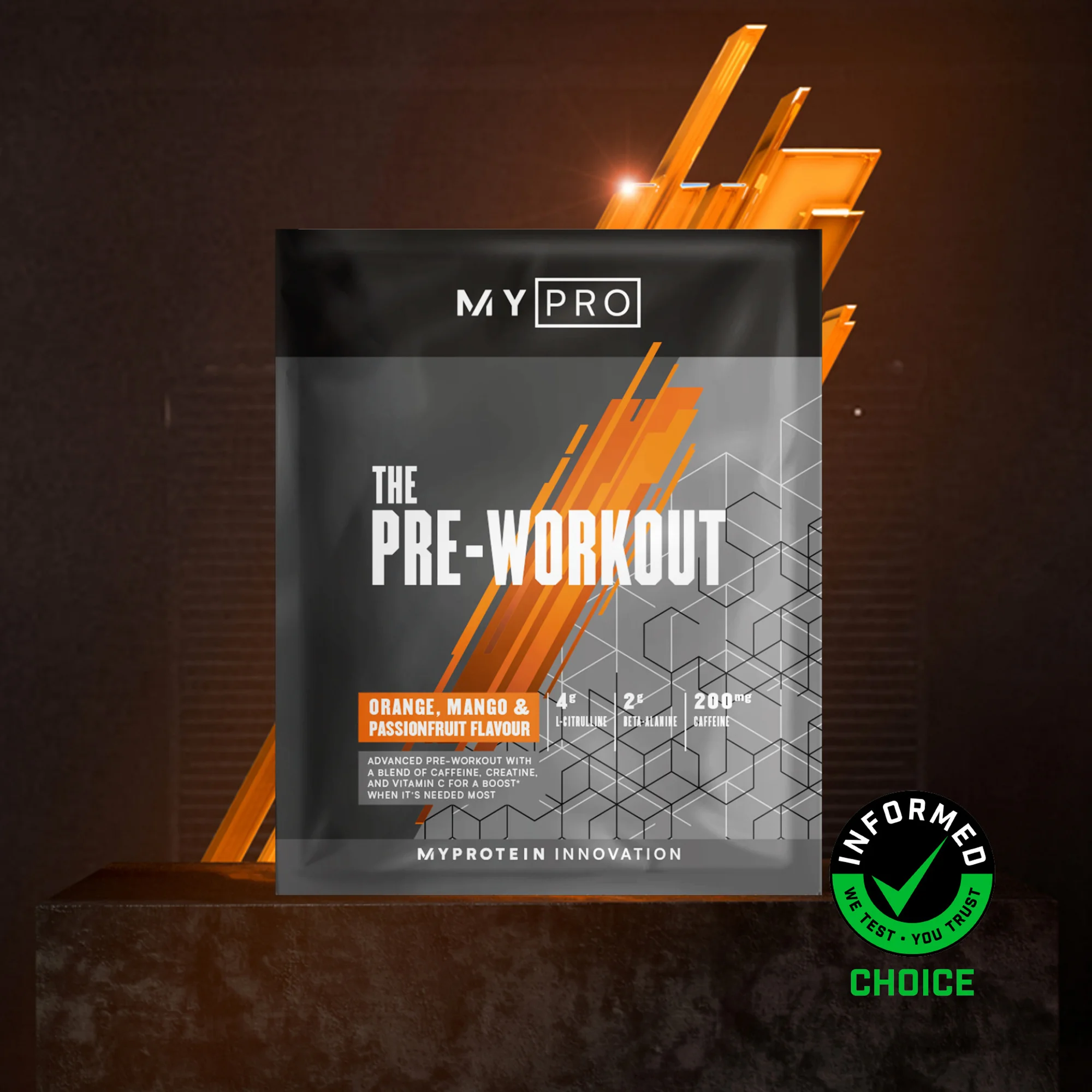 THE Pre-Workout (Sample) - 14g - Orange Mango Passionfruit Imagem 1