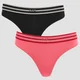 Tanga Impact Essentials de Edição Limitada para Senhora da MP (2 un.) - Preto/Rosa