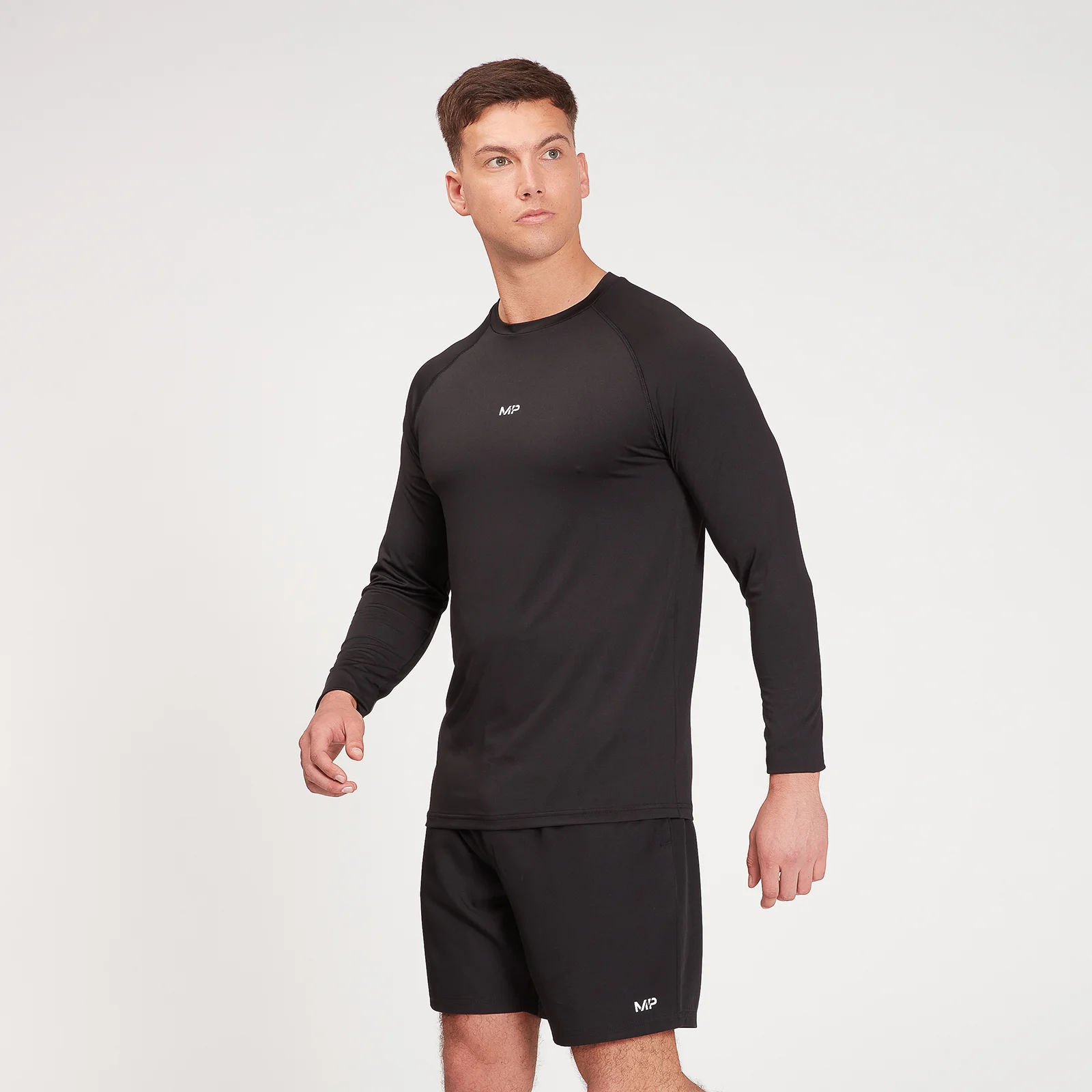 MP Men's Fade Graphic Training Long Sleeve Top - Black - XXS Imagem 1