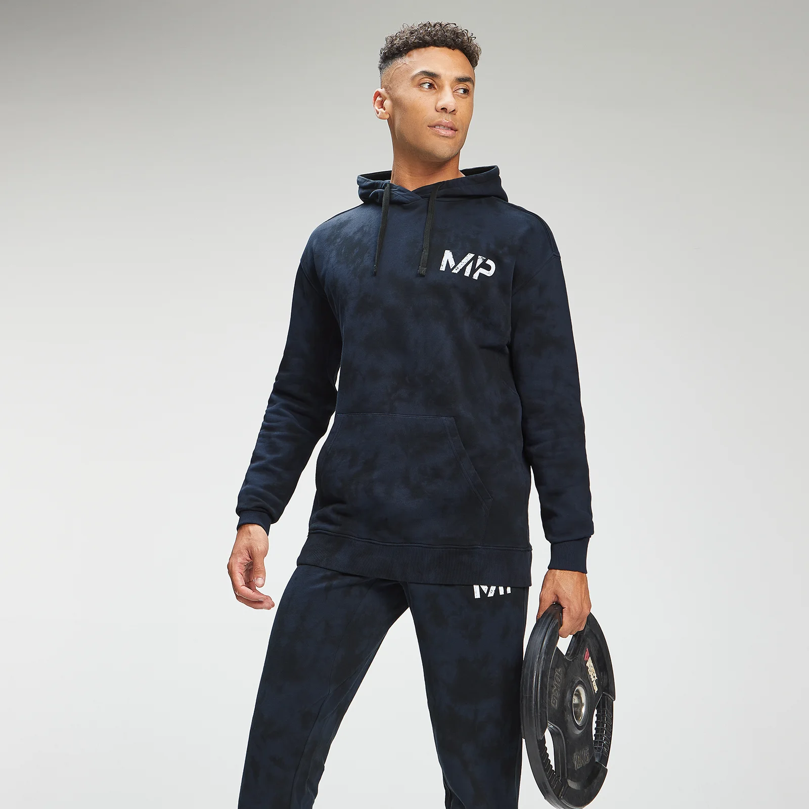 MP Men's Adapt Tie Dye Hoodie - Petrol Blue/Black - XXS Imagem 1