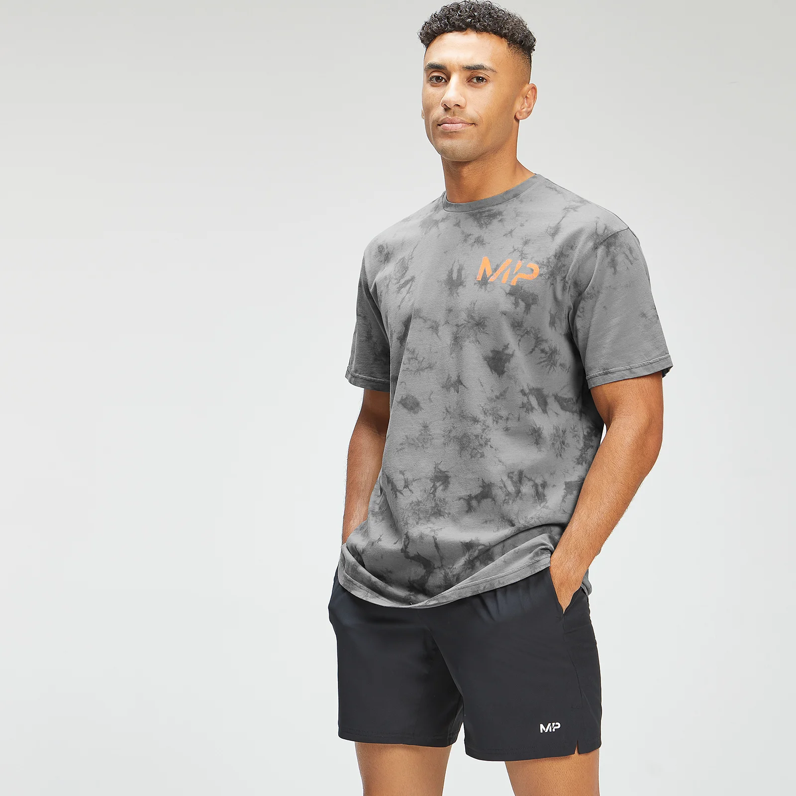 MP Men's Adapt Tie Dye Short Sleeve Oversized T-Shirt - Carbon/Storm - XXS Imagem 1