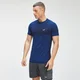 T-Shirt de Manga Curta Sem Costuras para Homem da MP - Azul Intenso Marl