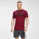 T-Shirt de Manga Curta Sem Costuras para Homem da MP - Cor de Cor de Vinho Marl