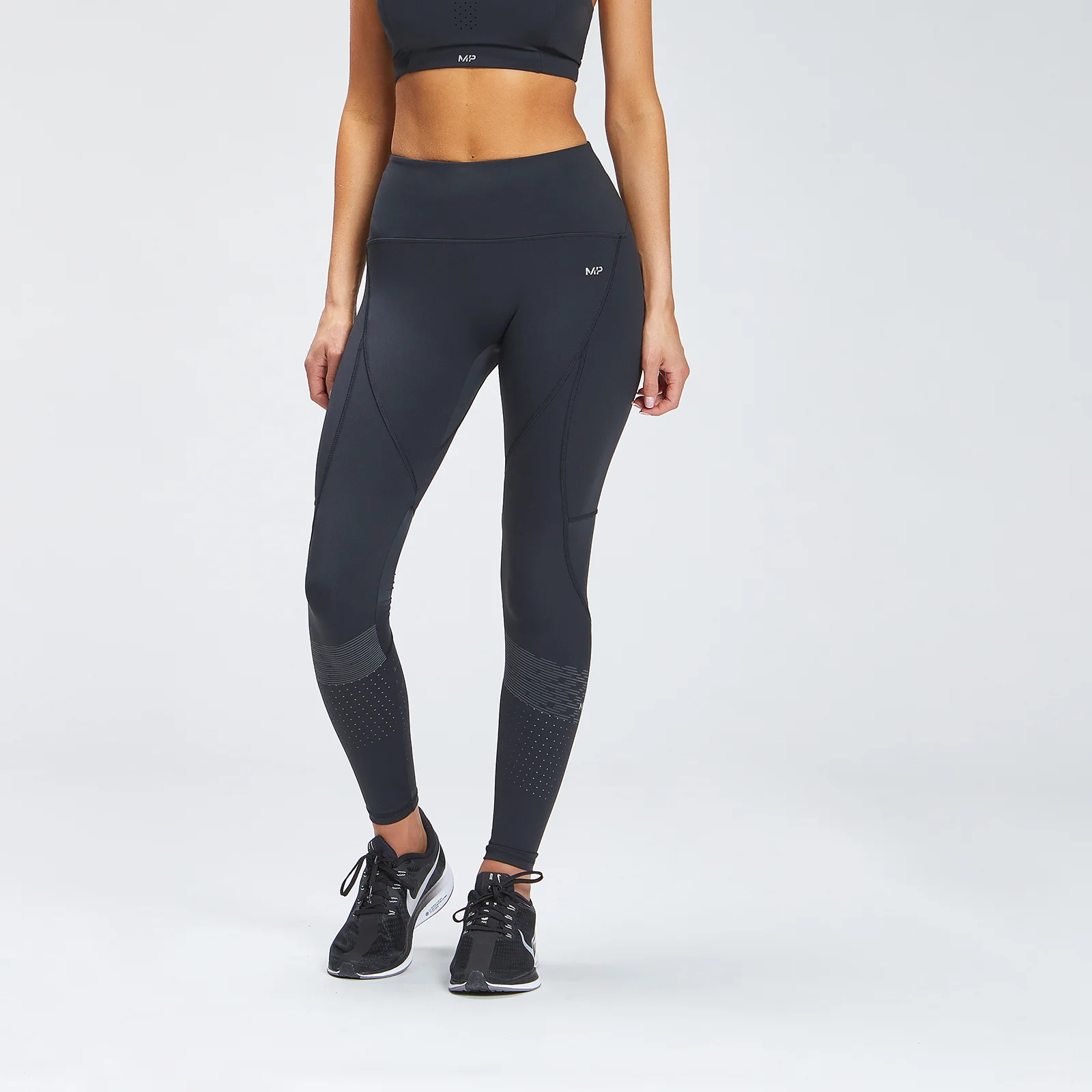 Leggings Refletores Velocity da MP para Senhora - Preto - XXS Imagem 1