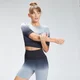 Crop Top Sem Costuras Velocity para Senhora da MP - Preto