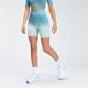 Calções de Ciclismo Sem Costuras Velocity para Senhora da MP - Azul Mar