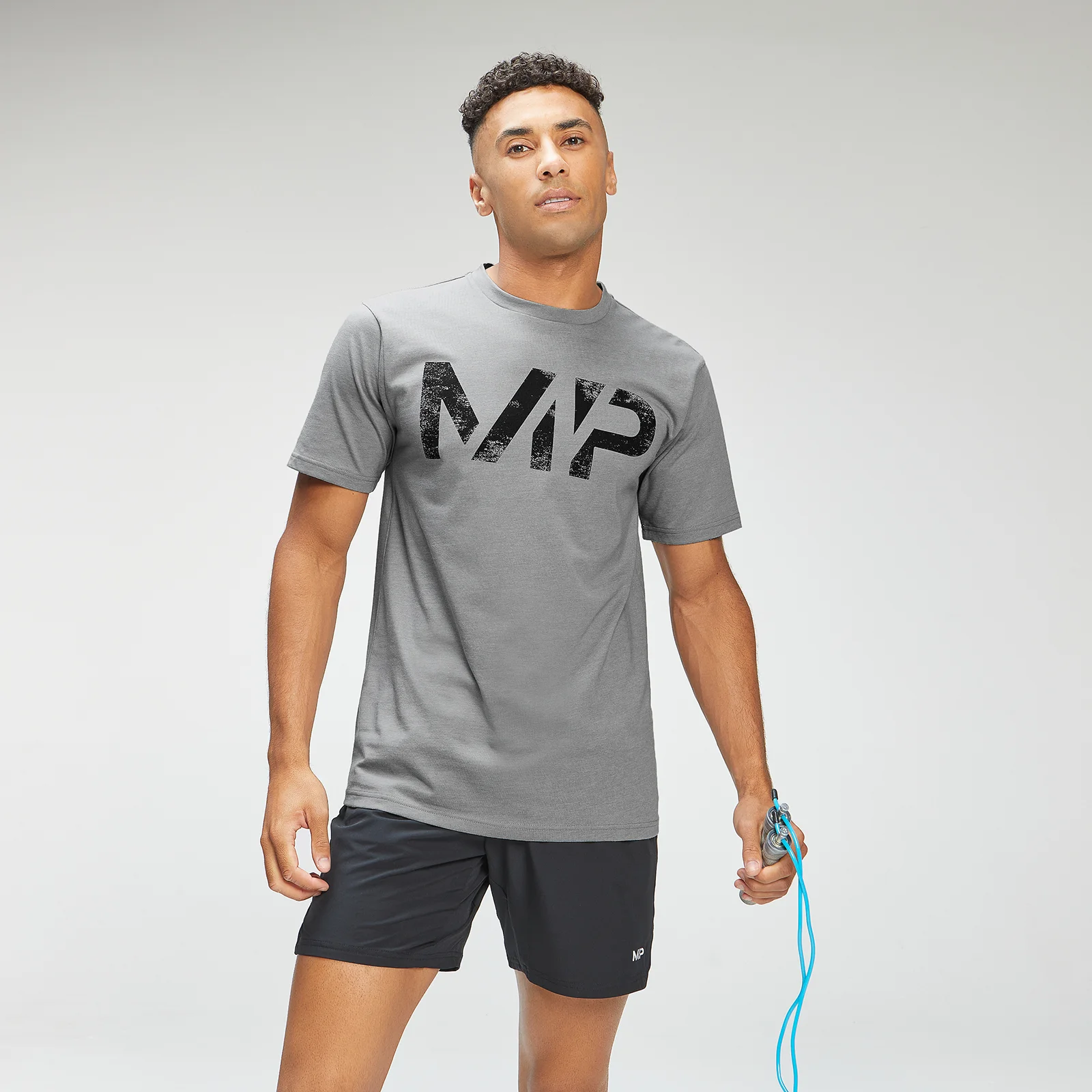 MP Men's Adapt Grit Graphic T-Shirt - Storm Grey Marl - XXS Imagem 1