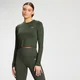 Crop Top de Manga Comprida em Malha Dry-Tech Essentials Training para Senhora da MP - Folha de Videira