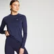 Camisola de Manga Comprida e Corte Slim Essentials Training para Senhora da MP - Azul-Marinho