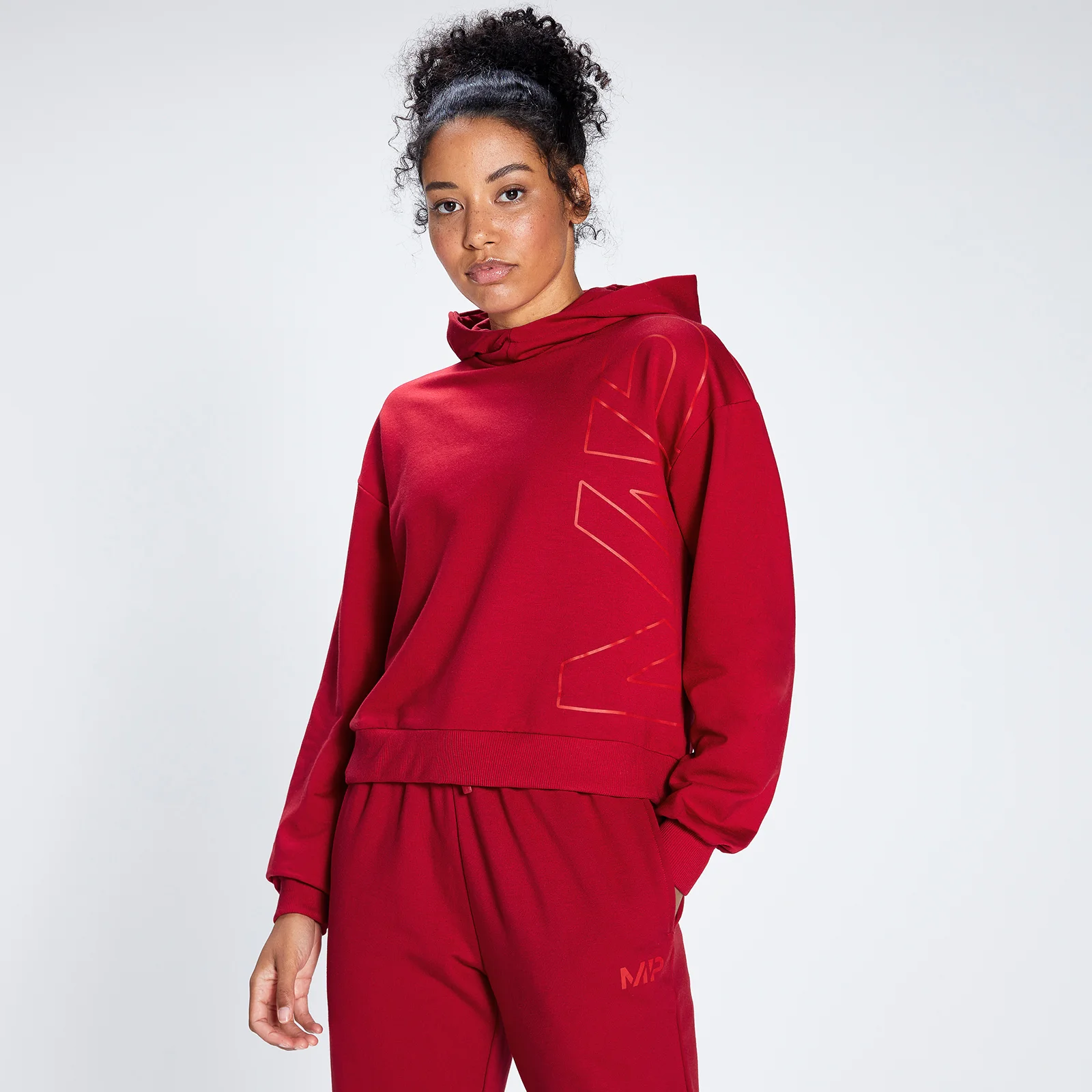 MP Women's Engage Bold Graphic Hoodie - Wine/Danger - XXS Imagem 1
