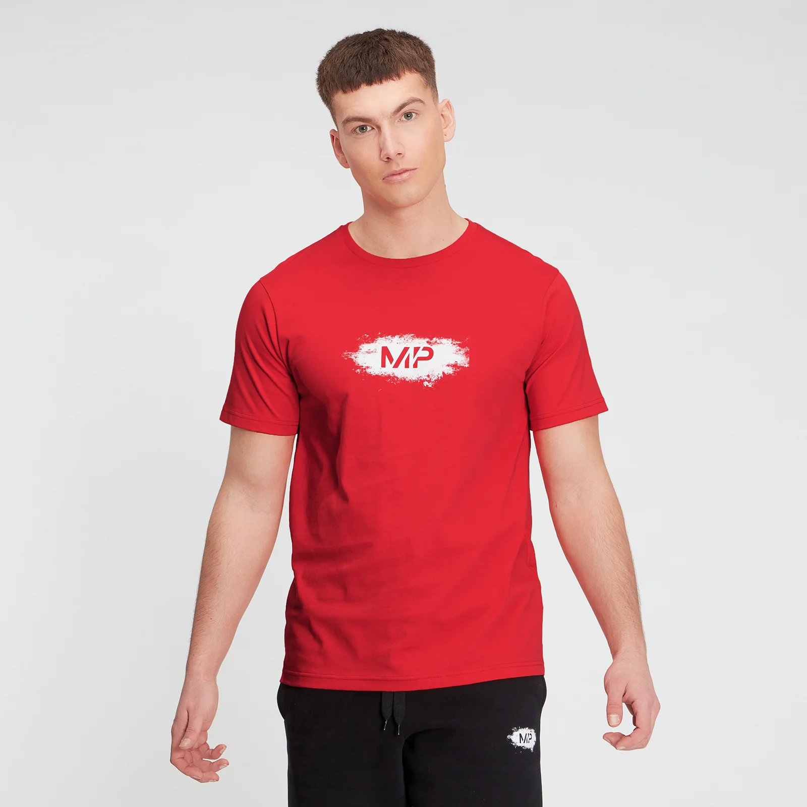 T-Shirt de Manga Curta Chalk Graphic para Homem da MP - Vermelho Perigo - XXS Imagem 1